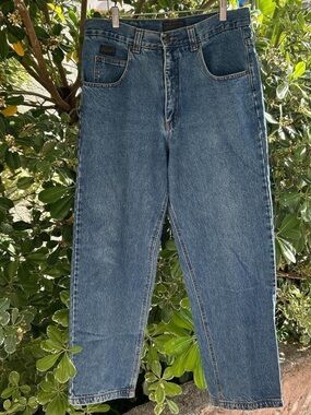 Vintage 1990s New River Genuine Article Relaxed Jeans 34x31 Blue Denim